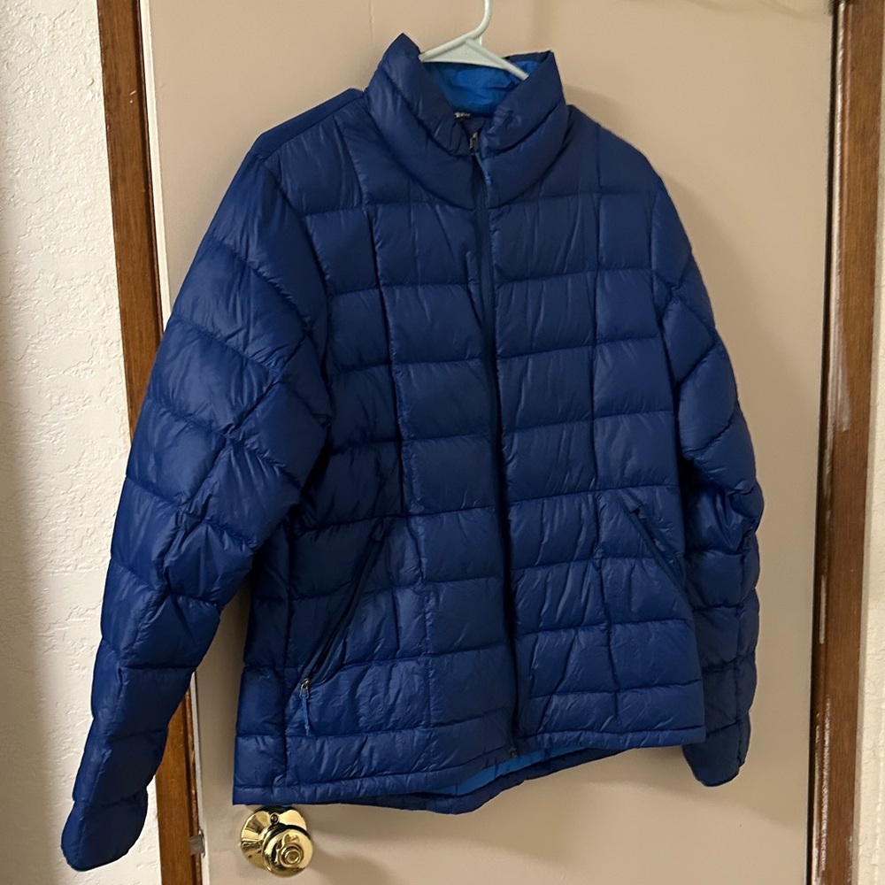 REI Navy Quilted Puffer Jacket